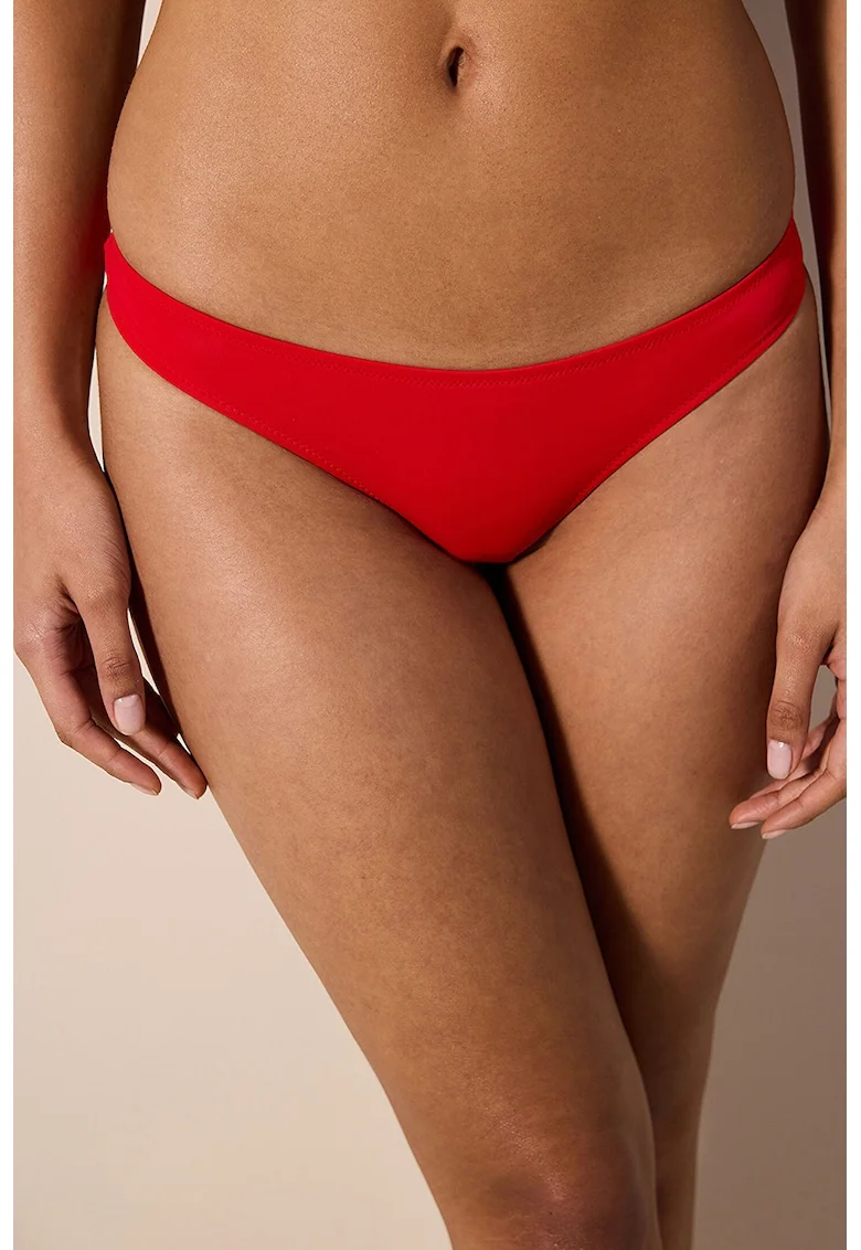 Slip cu model uni, Rosu vermillion
