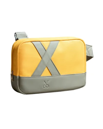 Geanta crossbody unisex Nougrod, Galben sofran/Gri cenusiu