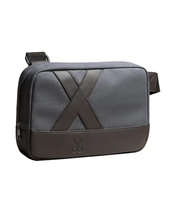 Geanta crossbody unisex Nougrod, Negru stins/Gri carbune