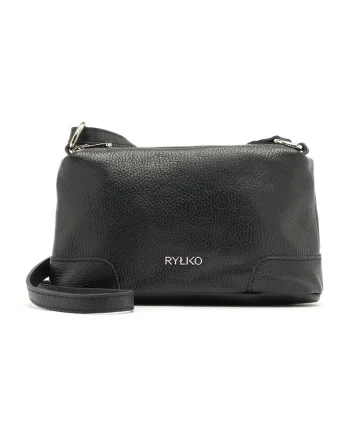Geanta crossbody de piele Torebka, Negru