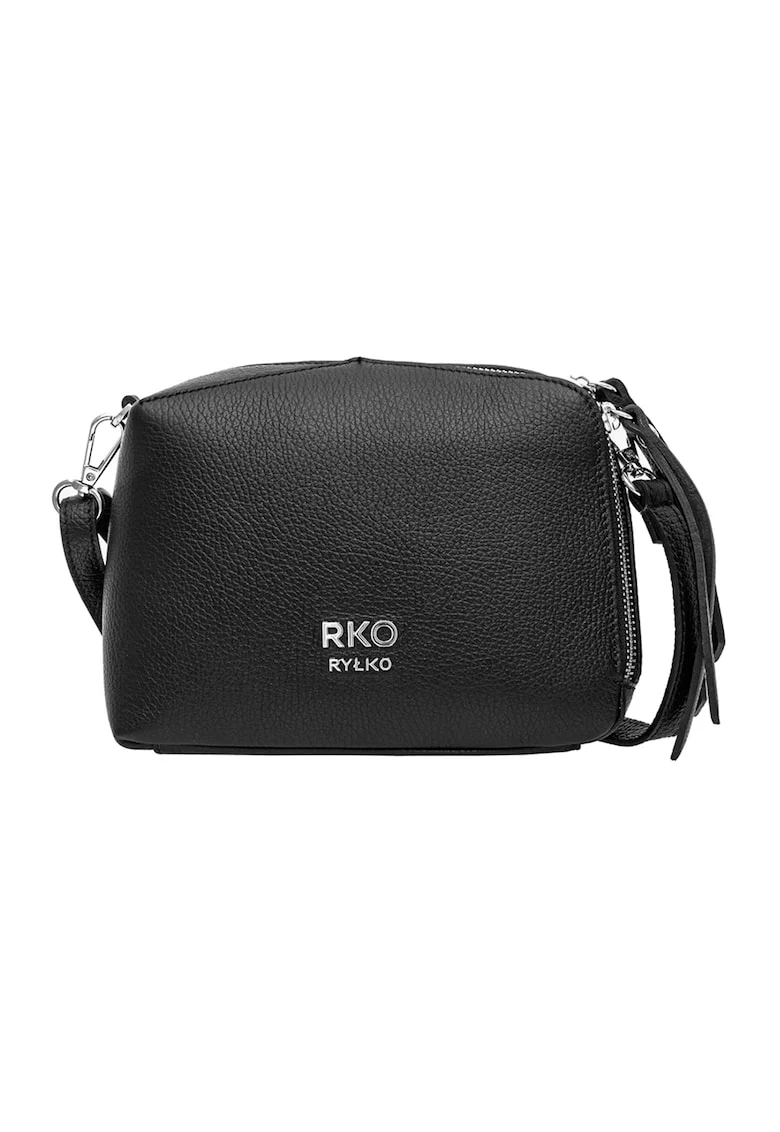 Geanta crossbody de piele Torebka, Negru
