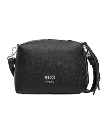 Geanta crossbody de piele Torebka, Negru