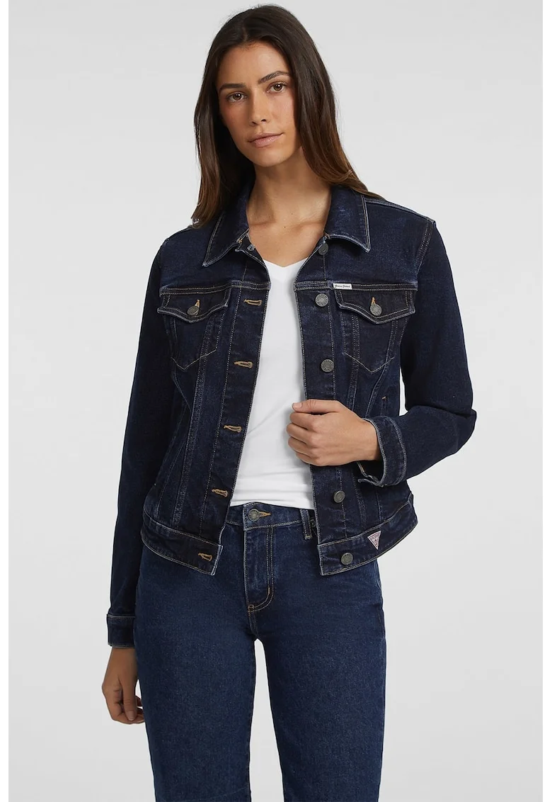 Jacheta regular fit din denim, Albastru inchis
