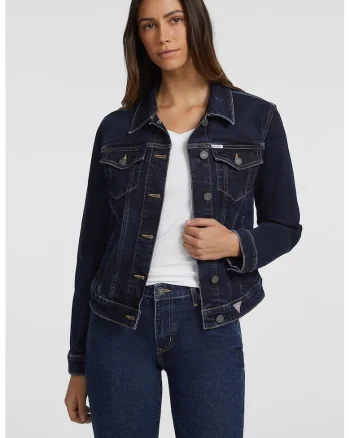 Jacheta regular fit din denim, Albastru inchis