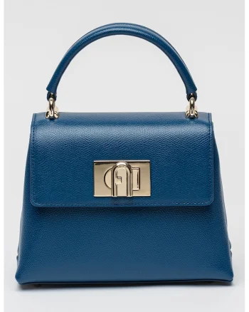 Geanta crossbody din piele 1927, Albastru royal/Albastru