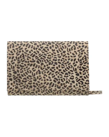 Geanta crossbody de piele, Gri/Maro nisip