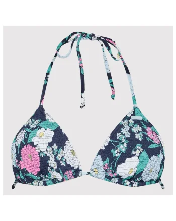 Sutien de baie dama,  Nylon/Bumbac, Bleumarin
