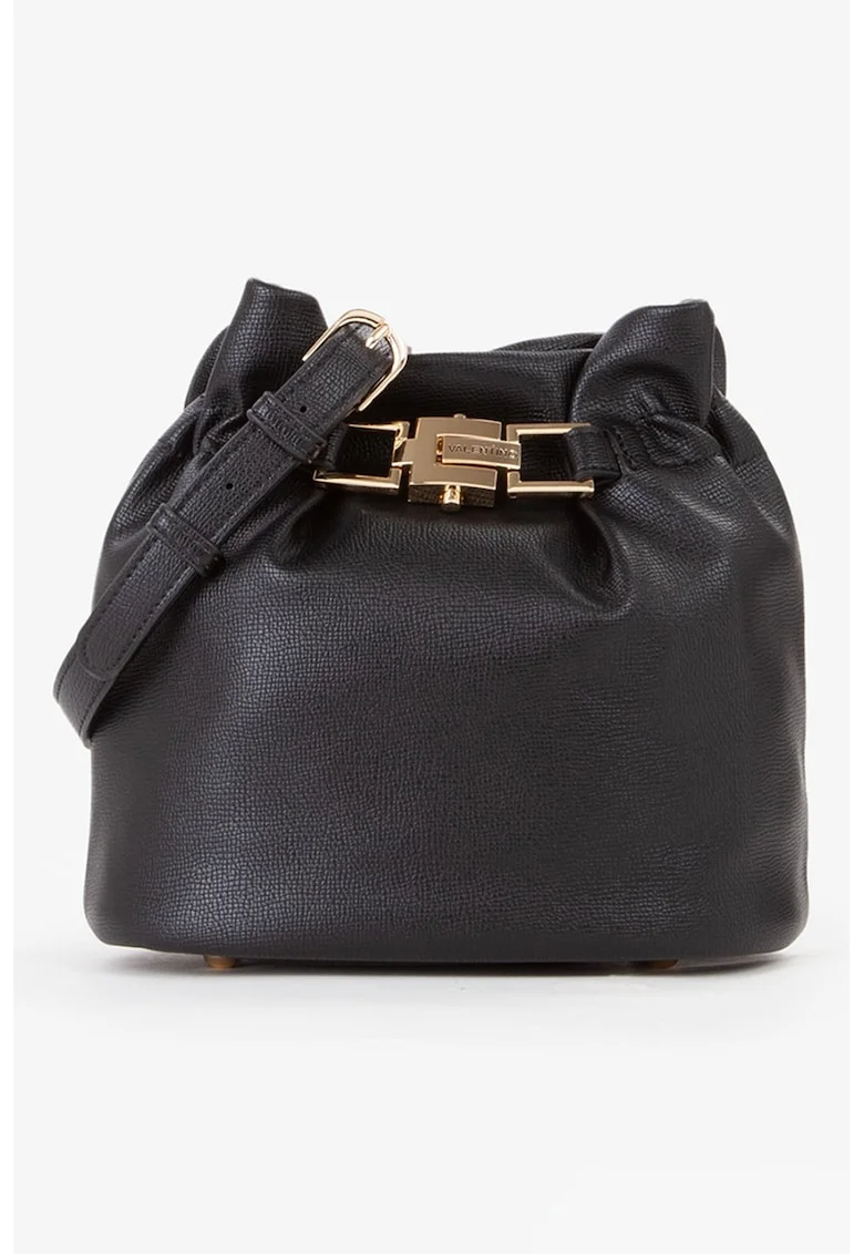 Geanta crossbody de piele ecologica Fedora Re, Negru