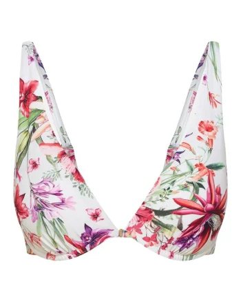 Sutien de baie push-up Lagoon  Alb crem, Alb