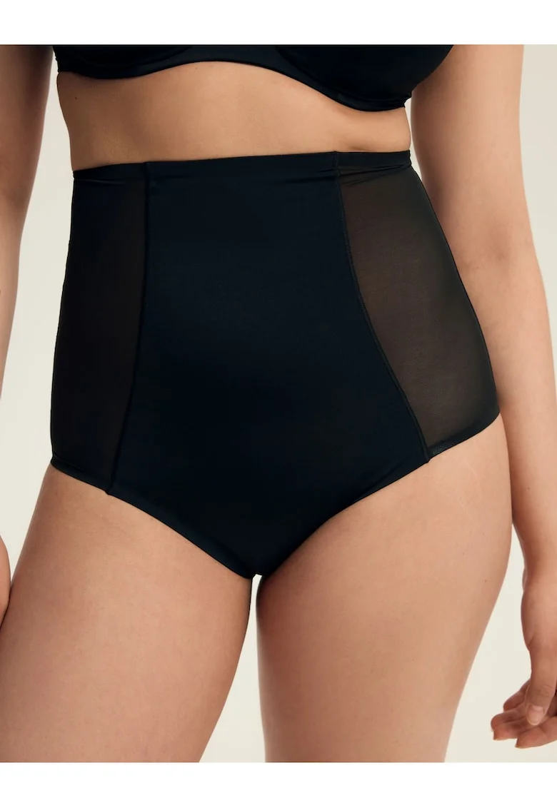 Chiloti modelatori dama cu talie inalta,  Negru, Negru