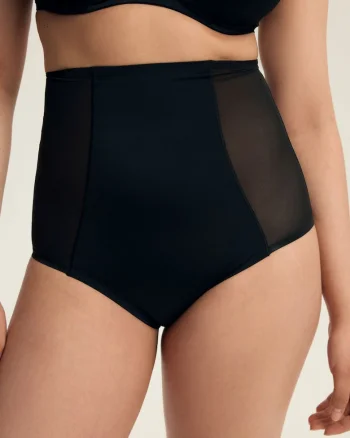 Chiloti modelatori dama cu talie inalta,  Negru, Negru