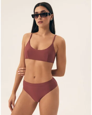 Sutien tip top de baie Novia  Castaniu-bronz, Bronz