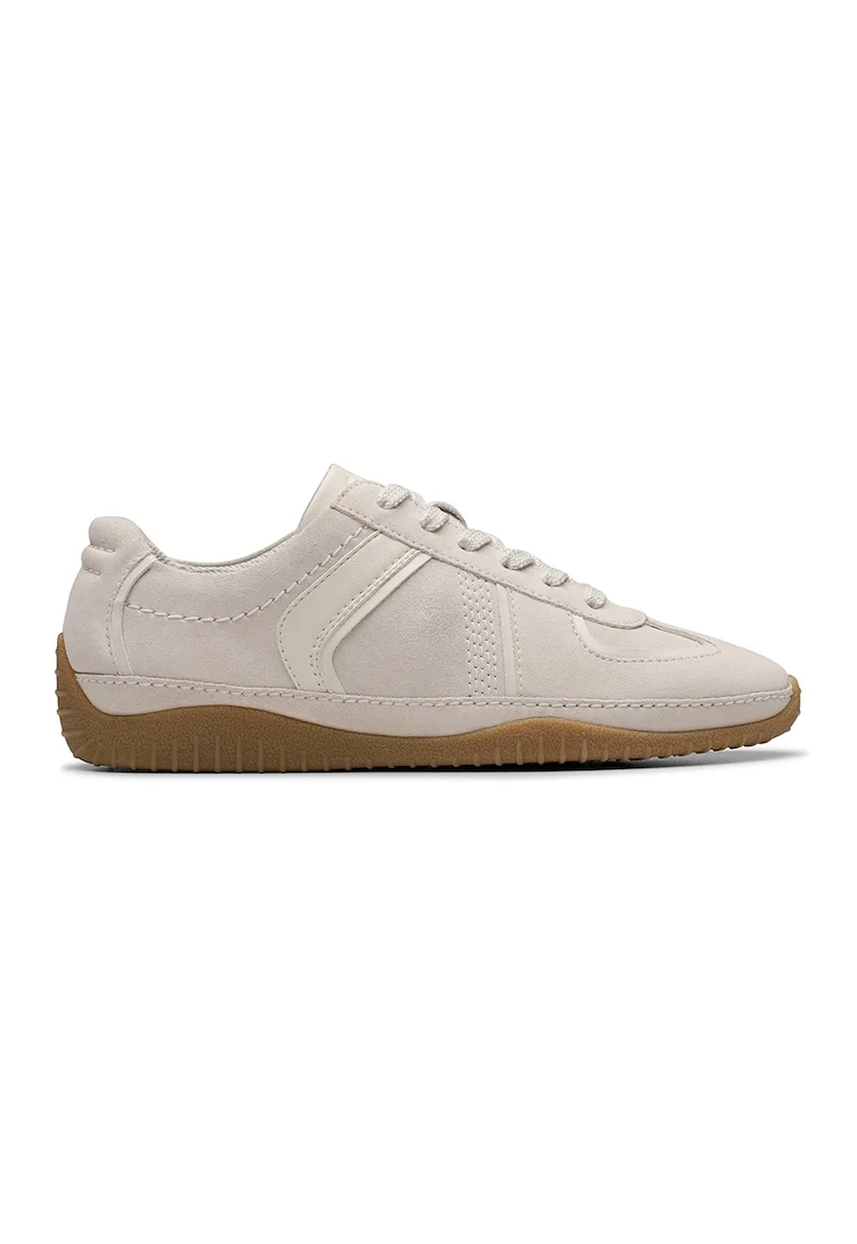 Pantofi sport slip-on din piele intoarsa Meridor, Alb murdar