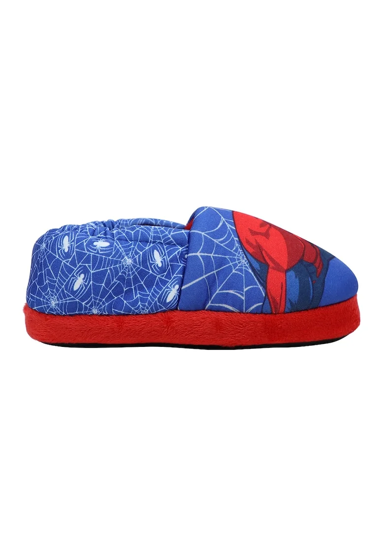 Papuci slip-on Spiderman, Rosu vermillion/Albastru deschis