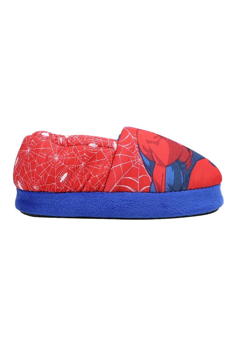 Papuci slip-on Spiderman, Albastru royal/Rosu vermillion