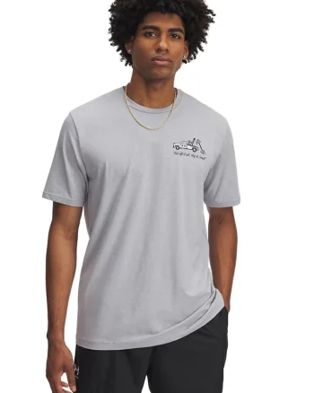 Tricou cu imprimeu pe partea din spate Body Shop, Alb/Gri deschis