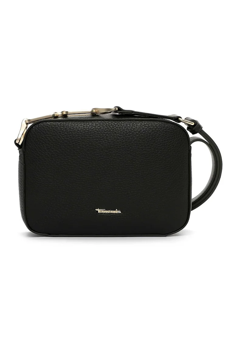 Geanta crossbody piele ecologica cu logo - 46794, Verde padure, 14,5x21x6