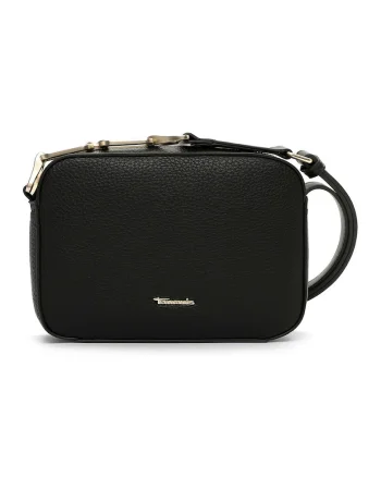 Geanta crossbody piele ecologica cu logo - 46794, Verde padure, 14,5x21x6