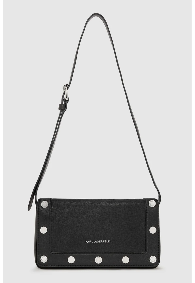 Geanta crossbody din piele ecologica, Negru