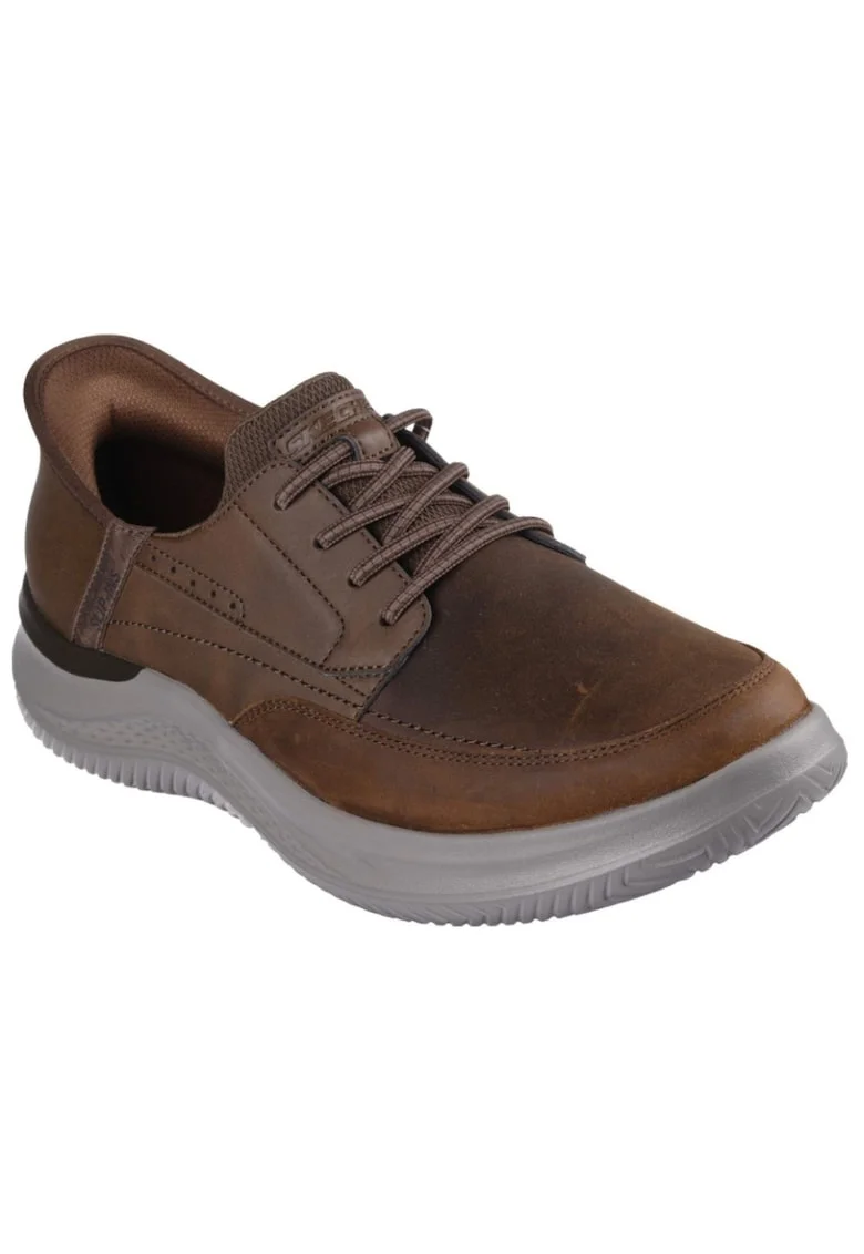 Pantofi sport Hasting Rory Slip-ins® din piele si piele ecologica, Maro