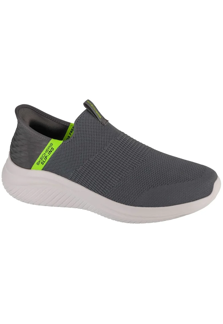Pantofi slip-ins, plasa, Ultra Flex, Gri