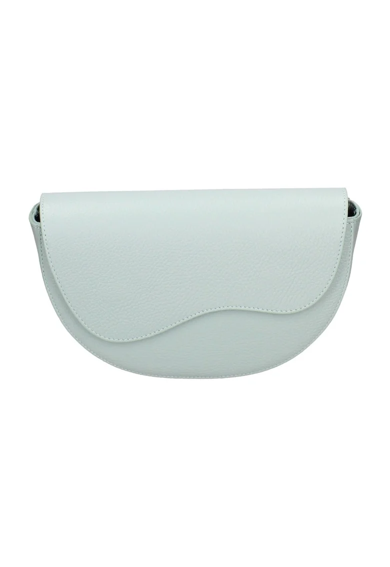 Geanta crossbody de piele, Albastru deschis