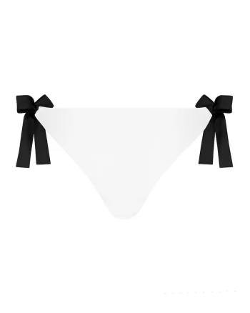 Slip brazilian, Alb/Negru