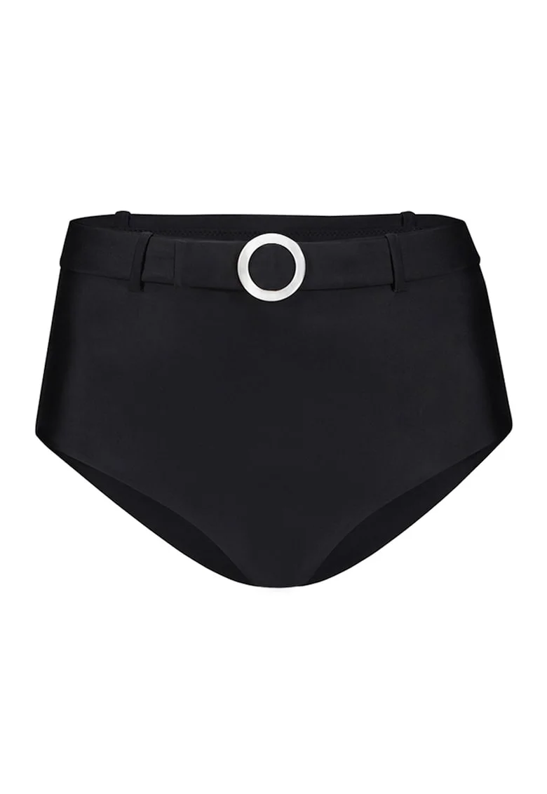 Slip cu o curea decorativa, Negru