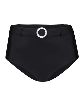 Slip cu o curea decorativa, Negru