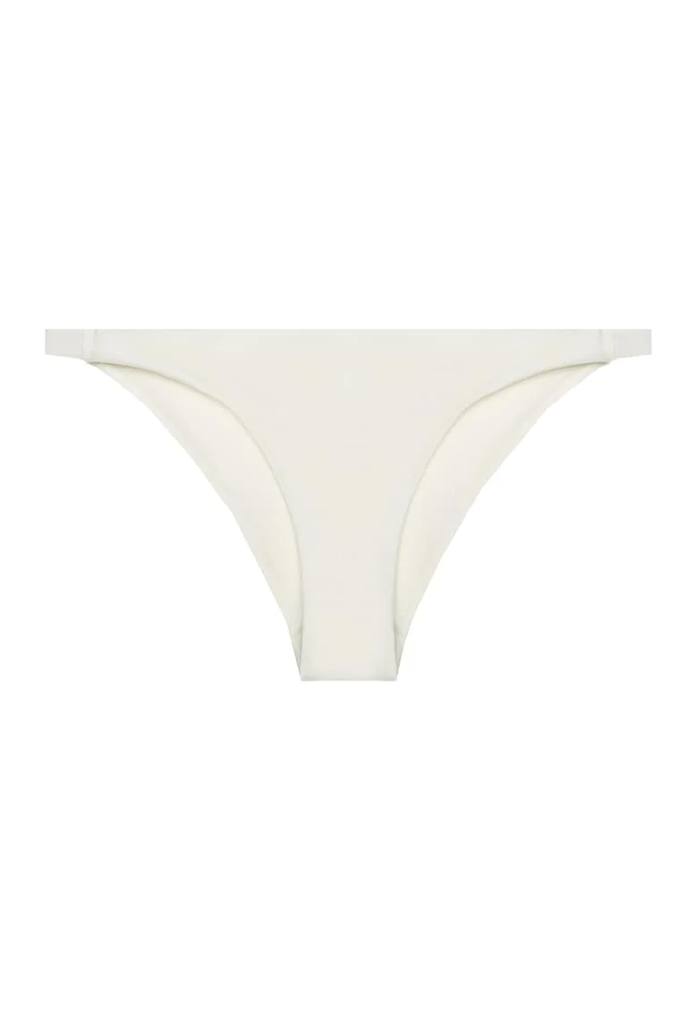 Slip brazilian cu model uni, Alb fildes