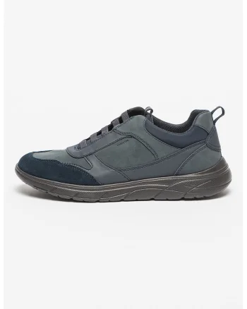 Pantofi sport slip-on cu detalii din piele intoarsa Portello, Bleumarin