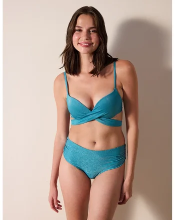 Slip cu aspect stralucitor, Verde persan