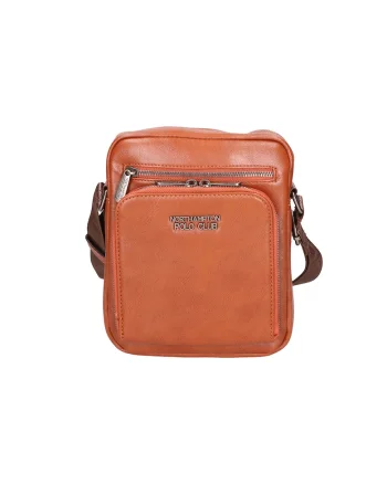 Geanta crossbody de piele ecologica, Maro
