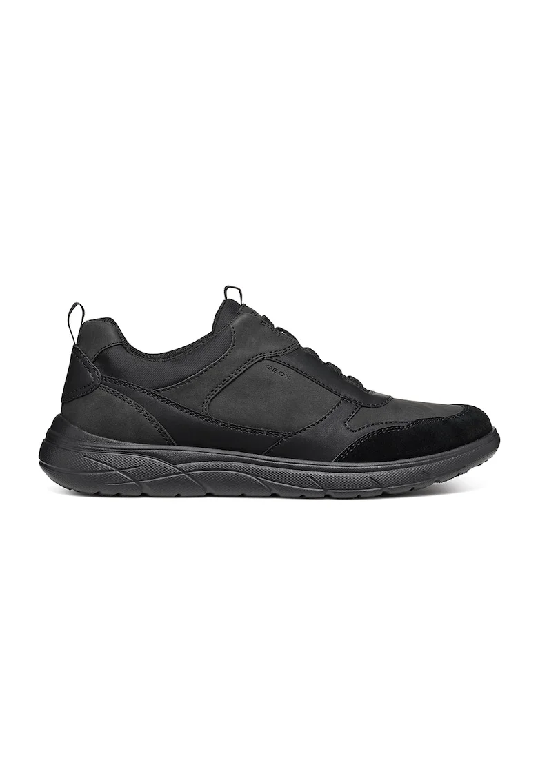Pantofi sport slip-on cu detalii din piele intoarsa Portello, Negru
