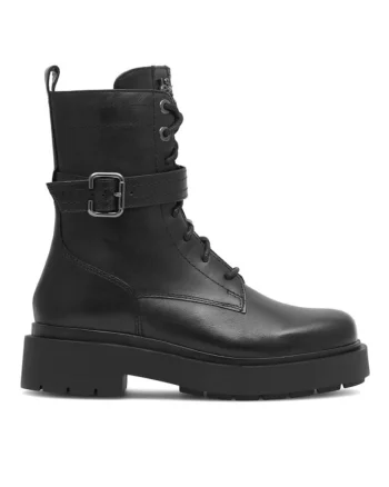 Botine dama,  590558816121938, Piele naturala, Negru