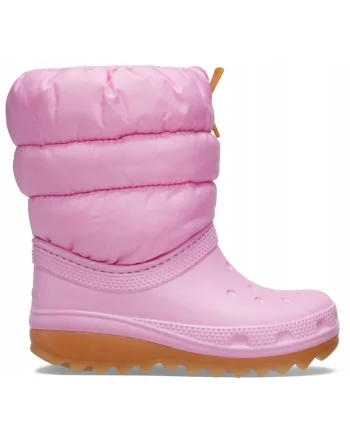 Cizme De Zapada Slip-on Copii, Classic Neo Puff Boot, Roz, Roz