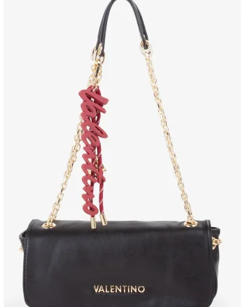 Geanta crossbody cu accesoriu logo detasabil, Gri antracit