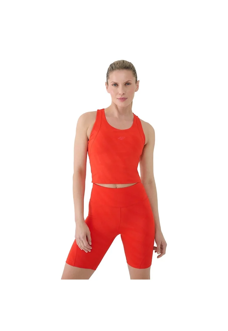 Bustiera sport dama WSS25TFSLF413-62S, 4F, Elastan, Rosu