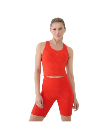 Bustiera sport dama WSS25TFSLF413-62S, 4F, Elastan, Rosu