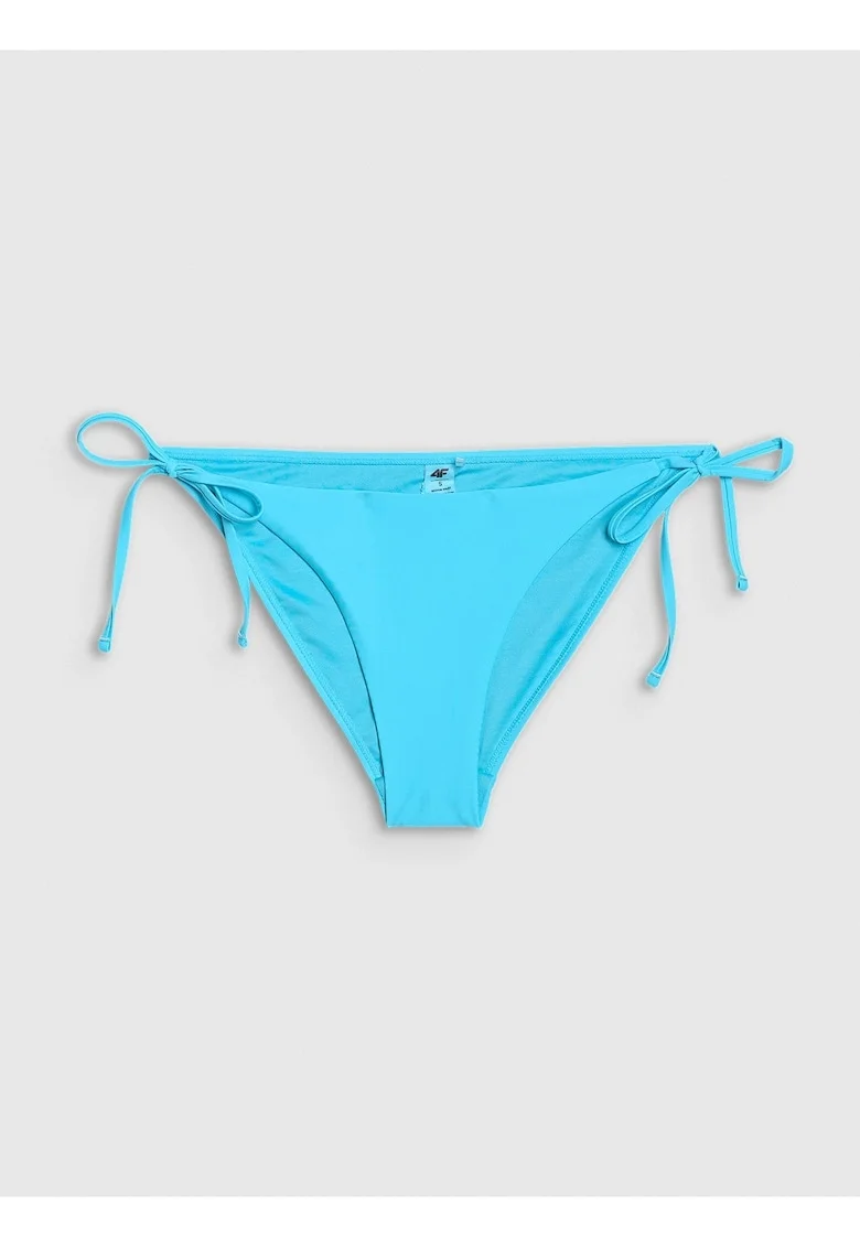Slip de bikini  turcoaz, elastic, talie medie, sintetic