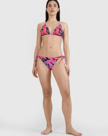 Slip de bikini pentru femei  roz, cu uscare rapida, sintetic