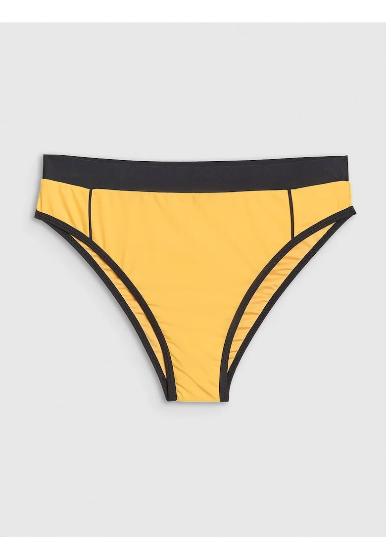 Slip de bikini pentru femei  galben, elastic, sintetic