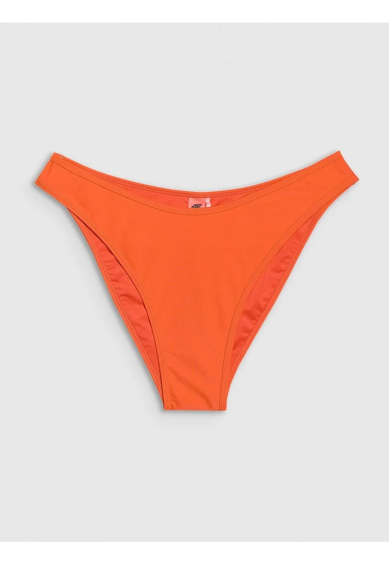 Slip de bikini  portocaliu, material elastic, brazilian, sintetic