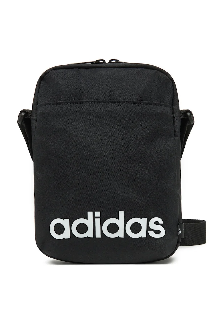 Geanta crossbody cu imprimeu logo supradimensionat