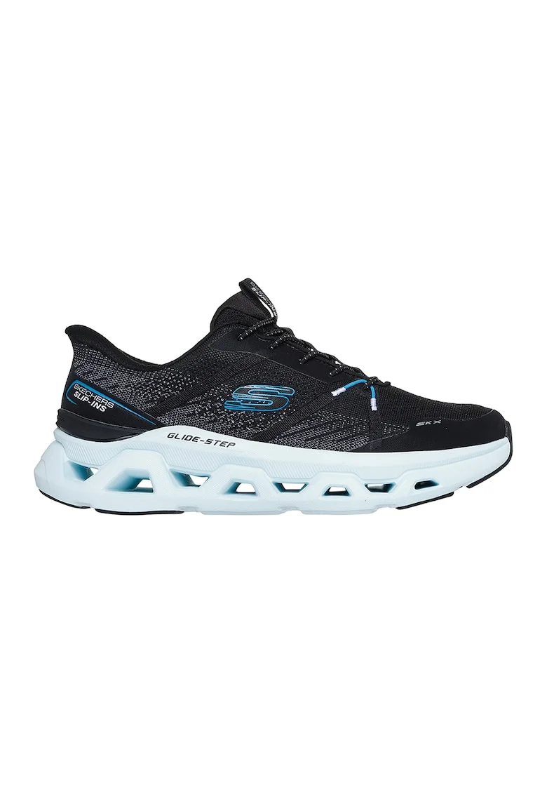 Pantofi sport slip-ins din material textil Glide-Step Altus - Aphtur, Negru/Albastru royal