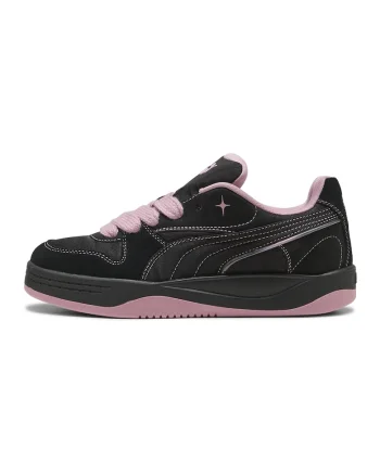 Pantofi sport Park Luna cu cusaturi contrastante, Negru/Roz deschis