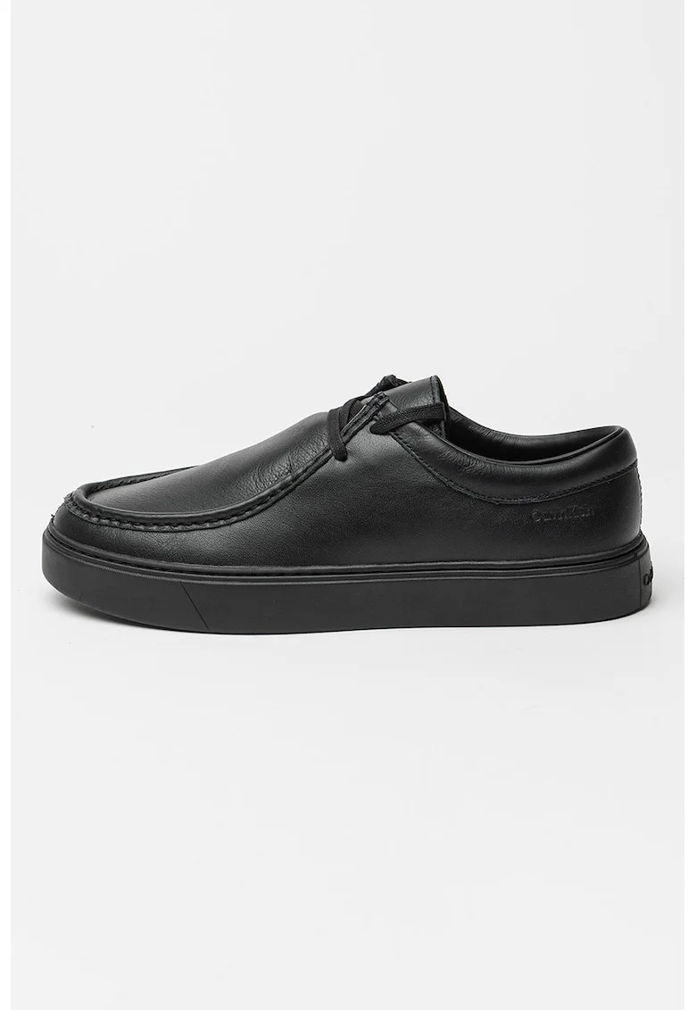 Pantofi slip-ins din piele, Negru