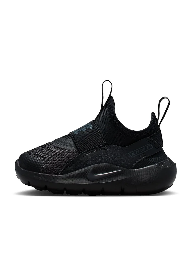 Pantofi slip-on Flex Runner 4 cu detaliu logo, pentru alergare, Negru/Gri antracit