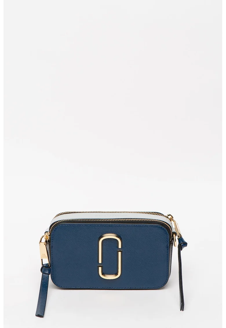 Geanta crossbody eleganta, Auriu/Albastru inchis