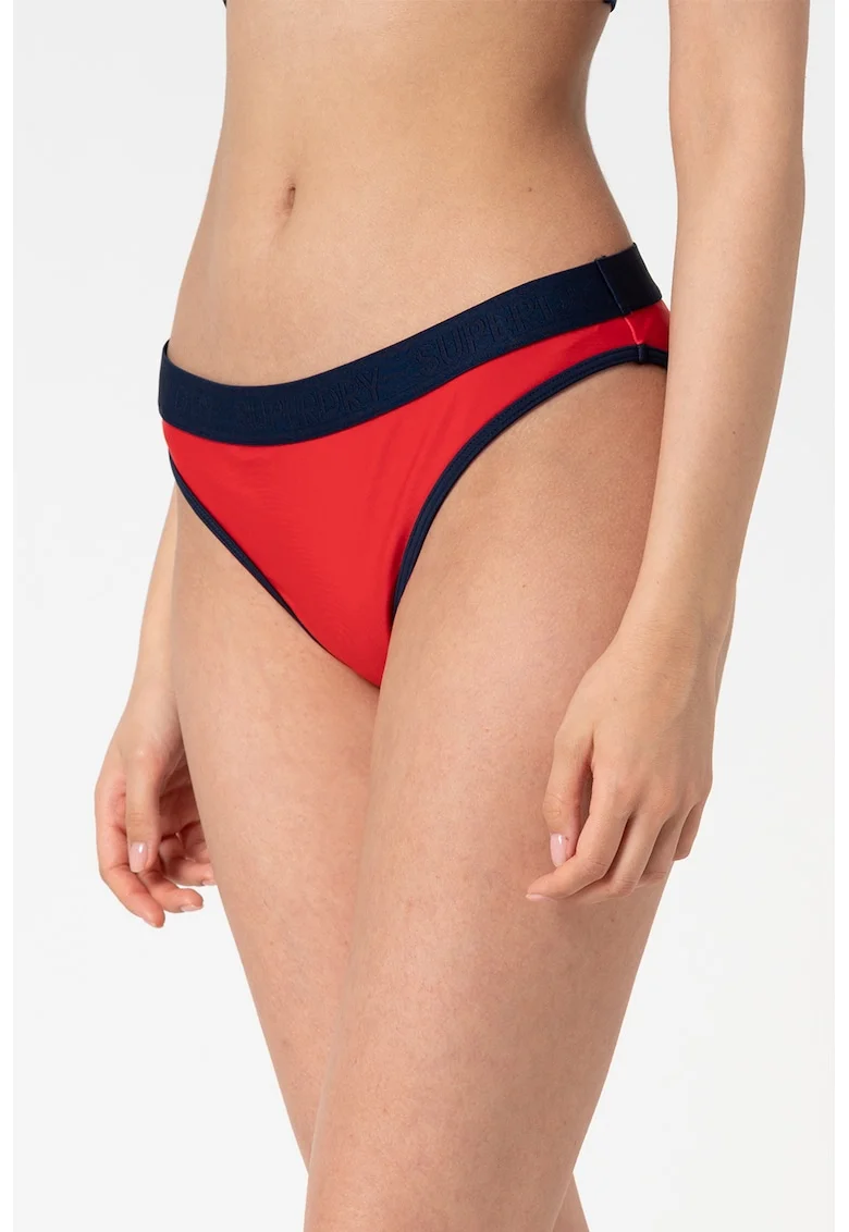 Slip brazilian cu model colorblock, Rosu
